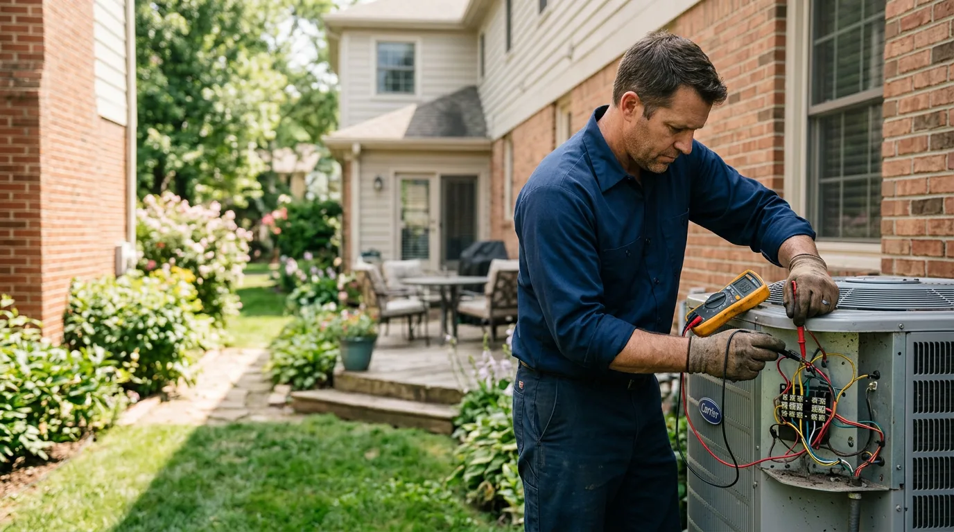 HVAC technician working near Amherstdale, WV